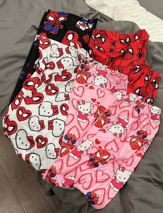 Hello Kitty & Spiderman - Matching Pajama